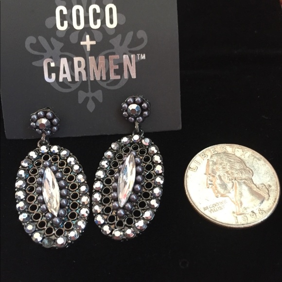 🎉HP🎉Coco + Carmen Sparkly Fashion  Drop Earrings - Picture 3 of 6